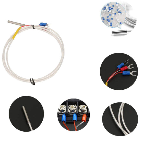 Temperature Transmitter, PT100 Temperature Sensor DC24V Output -50~400 Degree with 1M Sensor