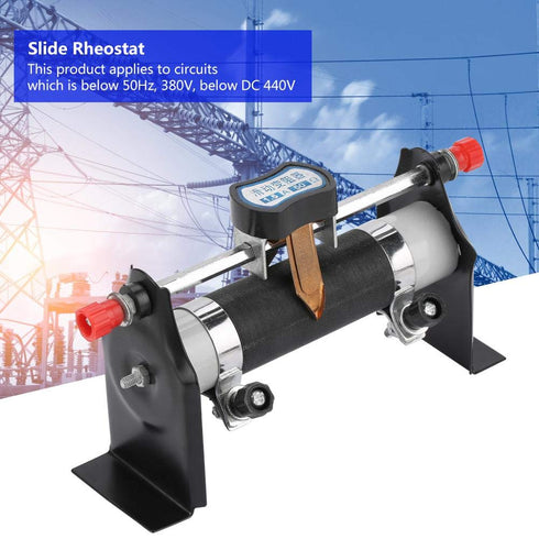 Sliding Rheostat, 1.5A 50O Metal Physics Electrical Slide Rheostat for Laboratory Researching Tool