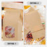 50pcs Packaging BESTYASH Small Kraft Paper Bread Bags with Window, Wire Tie Seal Bakery Toast Sandwich Bags for Food