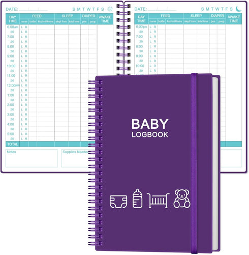 Heveboik Baby's Daily Log Book - A5 Baby's Tracking for Newborns, 150