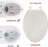 GarveeTech Elongated Toilet Seat with Built-in Toddler Seat for Easy Potty Training Slow Close Feature, Easy Install
