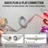 EZLightsGroup 10ft 3-Pin (H707A H707B H707C) IP68 Extension Cable Compatible with Govee Outdoor Lights Prism Waterproof