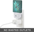 Oeaskly Gift,0.5W Dragonfly Night Light,Fantasy Green Dragonfly Plug-in Night Lights with Dusk-to-Dawn Sensor