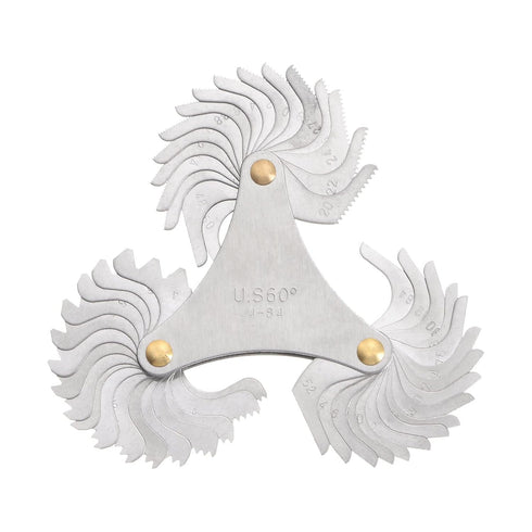 America SAE Type 4-84 Screw Thread Pitch Gauge Tool, Pitch Cutting Caliper for Industrial Measurement
