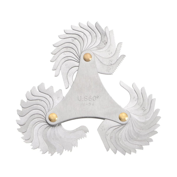 America SAE Type 4-84 Screw Thread Pitch Gauge Tool, Pitch Cutting Caliper for Industrial Measurement