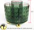 Dark Green 360° Rotating Pen Pencil Holder, Cute Desk Organizer with 6 Compartments, Green Office Supplies