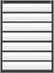 Auchq Magnetic Pocket Chart, Standard Pocket Chart with 7+1 Pockets, 14 Double-Sided Dry-Eraser Cards for Classroom