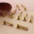 Aoleegatt Hole(04-Single 25mm Pull Ring Solid Brass Furniture Drop Handles Golden Rotatable Round Bedside Drawers