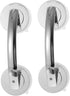 2pcs Silver Portable Grab Bars for Bathroom Easy Installation Weight Capacity for