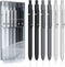 Gel Pens, 6 Pcs 0.5mm Fine Point Black Ink Pens for Smooth Writing, Quick Dry for Journaling, Office School Supplies