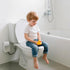DryLabs 16.5" Round Toilet Seat with Built-In Toddler Seat - Soft Close for Child & Adult, Potty Training Seat, Durable