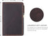 Robrasim Top Bound 3"x5" Memo Notebook Covers, Genuine Leather Cover for 3x5 Top-Spiral Notebook, Note Pad Holder Cover