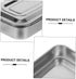8 Inch Stainless Steel Medical Instrument Tray with Lid - Ideal for Home and Salon Use