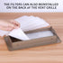 Complete Air Vent Filters Kit: 98'' x 18'' Electrostatic Media, 36+ Filters per Roll for HVAC, AC & Heating