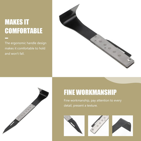 Bark Removal Tool, Stainless Steel Bark Stripper and Scraper for Garden Tree Bark Cutting