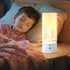 1800K 4-Level White Bedside Lamp with USB-C Cordless Charging, Warm Touch Table Lamp, Eye-Caring Energy-Efficient Small