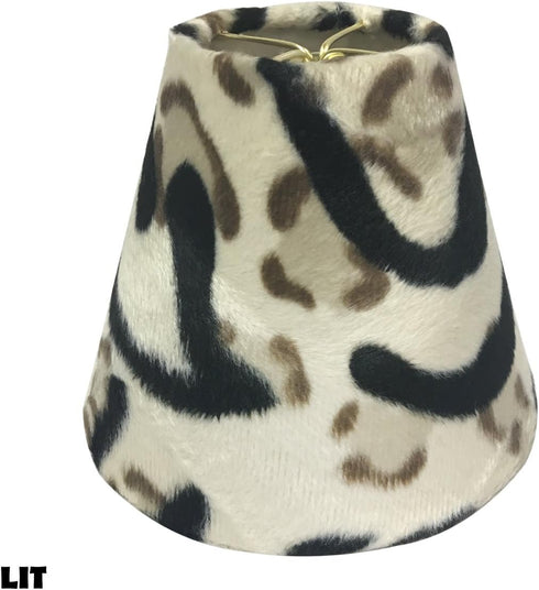 CS-963-6 3 6 4.5 Royal Designs, Inc. Animal Print Empire Chandelier Shade, Cowhide, x x