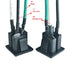 2PCS 15A 125V AC Panel Mount Outlet, Industrial Plug Female Connectors Adapter with 14AWG Connection Line