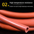 AXYGENYU 1pc 5m (16.4ft) Winemaking(4mm*8mm) Flexible Food Grade Silicone Tubing - Red Gas Hose for Pump Transfer, Home