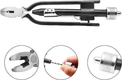 6 Inch Safety Wire Twist Pliers, Aircraft Wire Pliers, Aviation Reversible Wire Twister Tool for Electrical Pliers Auto