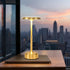 baishezhuan 3-Levels Dimming Small Gold Rechargeable Cordless LED Table Lamps Touch Sensor Light, Portable Wireless