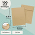 Juvale 100 Pack Small Seed Saving Envelopes, 4.5x3.25 Self Adhesive Blank Packets for Coins, Stamps, Mini Parts (Brown)