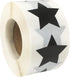 Black Star Shape Stickers, 1 Inch, 500 Adhesive Labels