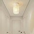 2-Pack Rattan Ceiling Lights Flush Mount, Close to Ceiling Light Fixtures with Rattan Shade, Boho Hand-Woven Farmhouse