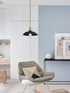 2 Pack Newrays Black Farmhouse Pendant Light, Industrial Ceiling Lights Fixture for Kitchen Island Dining Room