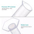4PCS Plastic Graduated Cylinders Set 10ml 25ml 50ml 100ml, 5PCS Beakers Set 50ml 100ml 250ml 500ml 1000ml