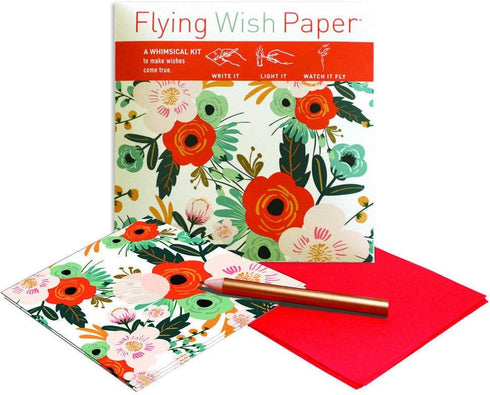Flying Wish Paper Pack, 2 5" 5" Combo Orange Blossoms + Almond Blossoms, Mini Kit Combos, Write it, Light it, Watch it