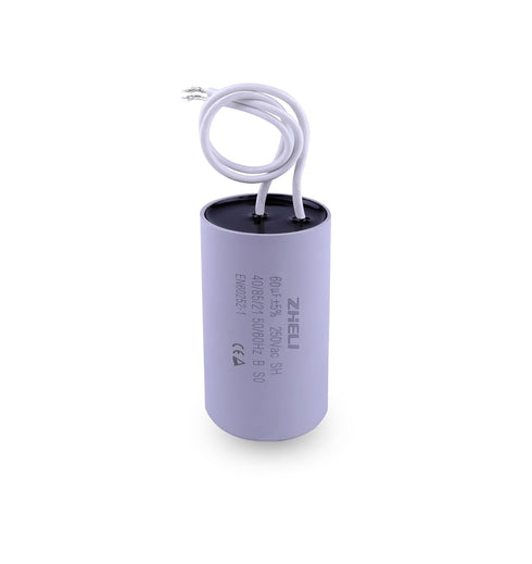 CBB60 60uF Motor Start Run Capacitor MFD 250VAC 50/60hz - Cylindrical (60uF)
