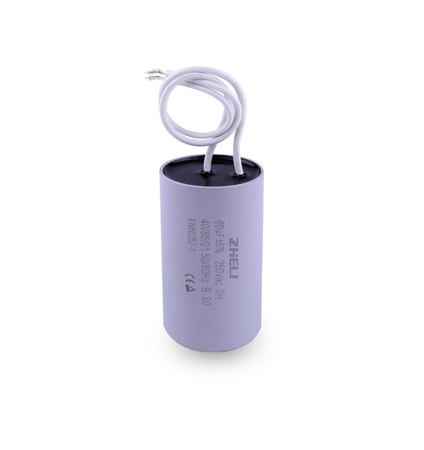 CBB60 60uF Motor Start Run Capacitor MFD 250VAC 50/60hz - Cylindrical (60uF)