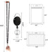 VIQWYIC Retractable ID Badge Holder 2 Pack with Bling Neck Strap Lanyard, Clear Card Holder for Office Worker