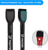 6 Count maxtek Magnetic Black Dry Erase Markers, Fine Tip Whiteboard Markers with Eraser, Thin Markers Low Odor