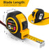 Tape Measure 16 Ft Steel Measurement Tape Measuring Tape Retractable Self-Locking Retractable Tape Measure with Fractions Small Tape Measure Retractable Easy Read Tape Measures Metric Measuring Tape