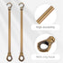 9.44 Inch Chandelier Load-Bearing Rod with Hooks Ceiling Light Support Tube Replacement Downrod for Hanging Light