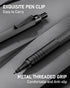 Four Candies 2PCS Metal Mechanical Pencils Set with Case, 0.5mm & 0.7 mm Artist Pencil with 6 Tubes (360PCS) HB Lead Refills, 3 Erasers,9 Eraser Refills For Writing Drafting, Drawing, Black by Four Candies