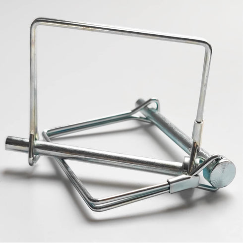 10 Pcs Square Shaft Locking Pin Safety Coupler Pin, 1/4 Inch Diameter for Farm Trailers, Wagons, Lawn Hitches, Garden