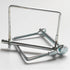 10 Pcs Square Shaft Locking Pin Safety Coupler Pin, 1/4 Inch Diameter for Farm Trailers, Wagons, Lawn Hitches, Garden
