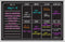 Dry Erase Magnet Weekly Calendar, Black Fluorescent Fridge Magnet