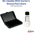 Carter's Foam Black Stamp Pad, 3 Pack, 2.75 x 4.27 Inches (25603)