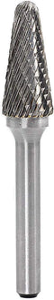 SL-4 Tungsten Carbide Burr - Cylinder Shape Double Cut Rotary Burrs File (1/2 Inch, Cutter Length: 1-1/8 Inch)