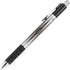 TUL GL1 Retractable Gel Pen, 0.5 mm Needle Point, Gray Barrel, Black Ink, Pack of 12