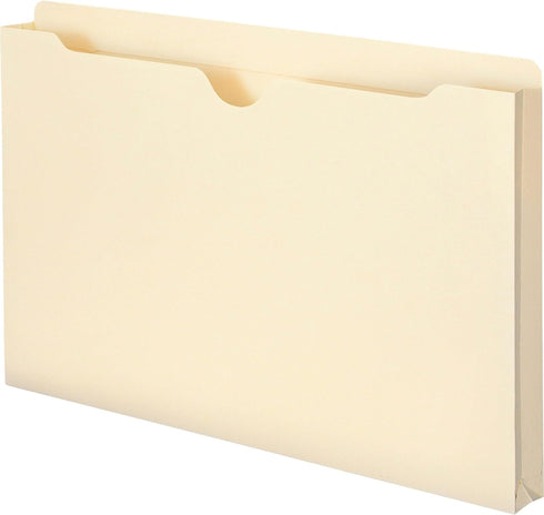 Smead File Jacket, Legal Size, Reinforced Straight-Cut Tab, 1" Expansion, Manila, 50 per Box (76520)