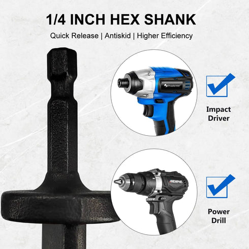 Hymnorq HVAC Tube Swaging Tool 6PC Drill Bit Set for Copper Pipe Expander Bit for Air Conditioner Repairing