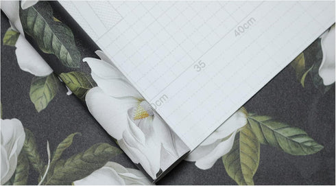 HAOKHOME 93169-1 Peel and Stick Gardenia Floral Wallpaper 17.7in x 9.8ft
