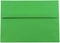 JAM PAPER A8 Green Recycled Colored Invitation Envelopes, 5 1/2 x 8 1/8 - 50/Pack
