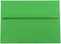 JAM PAPER A8 Green Recycled Colored Invitation Envelopes, 5 1/2 x 8 1/8 - 50/Pack