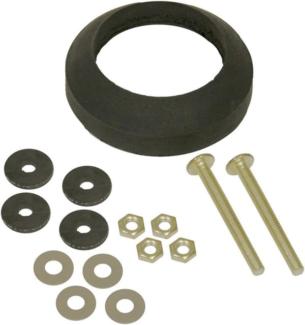 Danco 10460 Universal Toilet Repair Kit, Tank to Bowl, Black